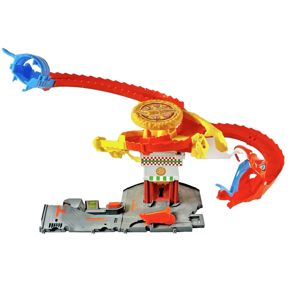 Hot Wheels City Toy Car Track Set Pizza Slam Cobra Attack Snake Replacement